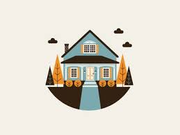 Happy House House Illustration Simple Illustration Graphic Design Illustration