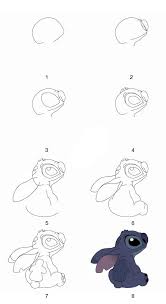 Draw Stitch Step By Step By Grayalien Disegni Facili Disegni Disney Disegni Semplici