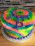 Happy Birthday Tie Dye Birthday Cake