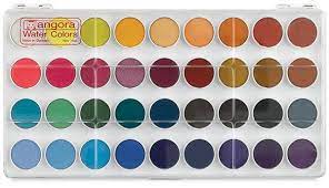 Angora Watercolor Pan Sets Blick Art Materials Watercolor Pans Art Books For Kids Pan Sets