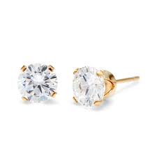 Find the latest styles at macy's. Men S 14k Gold Filled Round Diamond Cz 6mm Stud Earrings Eve S Addiction