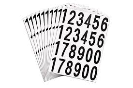 Maybe you would like to learn more about one of these? 10 Sheets Numbers Stickers Mailbox Numbers Self Adhesive Vinyl Numbers For Residence And Mailbox Signs 2 Inch Matt Blatt