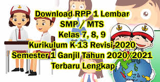 Buku matematika konsep dan aplikasinya 1 ini diperuntukkan bagi siswa kelas vii smp/mts. Download Rpp 1 Lembar Smp Mts Kelas 7 8 9 Kurikulum K 13 Revisi 2020 Semester 1 Ganjil Tahun 2020 2021 Terbaru Lengkap Aulaku Com Media Informasi Ter Update