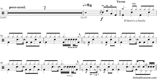 Pink Floyd Another Brick In The Wall Part 2 Bass Tab Stairway To Heaven Led Zeppelin Drum Sheet Music Onlinedrummer Com Drum Sheet Music Sheet Music Drums Sheet