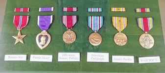 Even though this medal is called the silver star, it's actually made primarily of gold. Wwii Soldier S Medals Displayed Pomeroy Daily Sentinel
