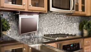 Watch Cooking Shows Get A Flip Down Under Cabinet Tv Tv In Kitchen Kitchen Kitchen Cabinets