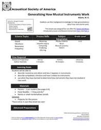 A lesson plan is a teacher's detailed description of the course of instruction. Musical Instruments Lesson Plans Worksheets Lesson Planet