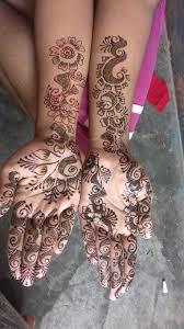 Black And Red Mehndi Design By Me Hand Henna Mehndi Designs Hand Tattoos