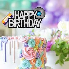 Check out our retro party theme selection for the very best in unique or custom, handmade pieces from our shops. Buy Radio Retro Throwback Happy Birthday Cake Topper White Glitter Baby Shower Theme Decorations Birthday Party Decor Supplies Online In Turkey B095sltvyk