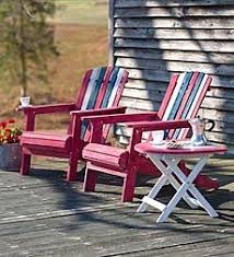 Weathered Americana Adirondack Chair And Half Moon Side Table Adirondack Chair Blue Adirondack Chair Americana Decor