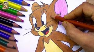 Glitter Jerry Mario 3d Drawing Coloring For Kids Draw Jerry With G Drawing For Kids Coloring For Kids Kids