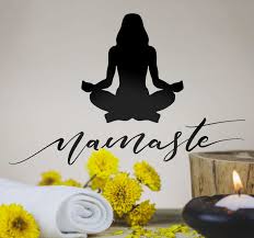 Yoga journal expert and teacher aadil palkhivala explains the meaning behind the term. Text Aufkleber Namaste Yoga Entspannung Tenstickers