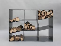 Kaminholzregal Mit Schragen Boden Kaminholzregal Holzaufbewahrung Kamin