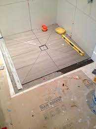 Diy Ram Board Shower Floor Large Shower Tile Wet Rooms