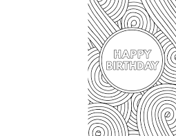 Free printable birthday coloring cards cards, create and print your own free printable birthday coloring cards cards at home Free Printable Birthday Cards Paper Trail Design