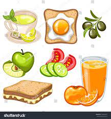 vector healthy breakfast icon set ad sponsored healthy vector breakfast set healthy breakfast healthy food list vegan breakfast options