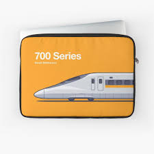 700 Series Shinkansen Hikari Rail Star Illustration Design Laptop Sleeve Laptop Sleeves Sanyo Star Illustration