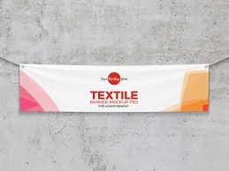 With high resolution file created in. Free Elegant Textile Banner Mockup On Behance