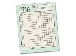 jennakate mint child behavior reward chore chart daily