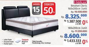 American pillo merk spring bed elegan harga tempat tidur spring bed daftar harga spring bed central terbaru cek katalog, harga terbaru dan terlengkap di www.springbedsurabaya.com jalan dukuh kupang 25 no 37. Promo Harga Helux Tempat Tidur Double Terbaru Minggu Ini Hemat Id