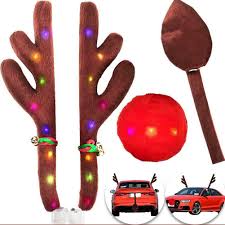 Check spelling or type a new query. Reindeer Antlers And Nose For Car Auto Christmas Holiday Vehicle Decoration For Sale Online Ebay