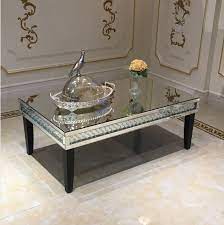 A marble coffee table will be a grand focal point. China Floating Crystal Hot Sale Mirrored Coffee Table China Floating Crystal Mirrored Coffee Table Crystal Coffee Table