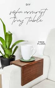 In this video, i made a diy modern outdoor sofa. Diy Sofa Armrest Tray Table