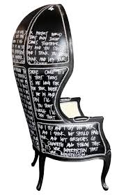 A Fabulous Jimmie Martin Chair Chair Schwarz Schwarz Weiss