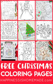 Santa coloring pages are a force for holiday spirit. Free Christmas Coloring Pages For Adults And Kids Happiness Is Homemade