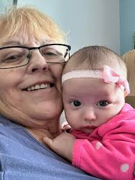 Introducing myself and sharing a knitting photo