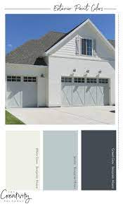 Grey wood house, exterior, squared windows, red roof house paint exterior, red roof house. How To Choose The Right Exterior Paint Colors