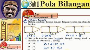 Pada kali ini kita akan belajar menentukan pola bilangan batang korek api. Pola Bilangan Matematika Kelas 8 Bse Kurikulum 2013 Revisi 2017 Uk 5 1 No 01 Pola Batang Korek Youtube