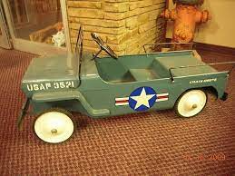 Military Jeep Pedal Car Pedal Cars Toy Pedal Cars Vintage Pedal Cars