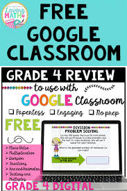 Grade 4 Review For Google Classroom Free Distance Learning In 2020 Google Classroom Google Classroom Assignments Google Classroom Activities