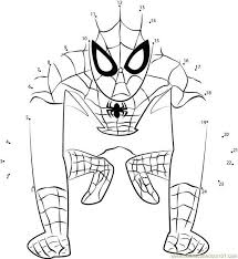 Dot to dot coloring pages for kindergarten. Connect The Dots Spiderman Superhero Cartoons Spiderman Dot Superhero Cartoon Coloring Pages Spiderman Coloring