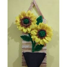 Sebagian petani menjual untuk komoditas pakan ternak dan. Flanel Bunga Matahari Hiasan Dinding Shopee Indonesia