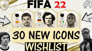 Rating position age team nation league skills weak foot. Fifa 22 30 New Icons Wishlist Ft Beckenbauer Casillas Toure Etc Fifa 22 New Icons Part 1 Youtube