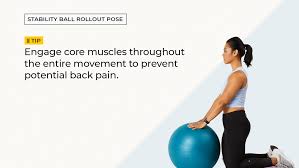 Bend your left knee, firmly planting your left foot on the ground. Core Workout For The Exercise Ball