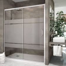 Porte De Douche Coulissante 120 A 160 Cm Serigraphie Rhin Salledebain Bathroom Douche Home Porte De Douche Coulissante Porte De Douche Idee Salle De Bain