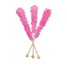 Cherry Rock Candy Sticks Unwrapped 120ct