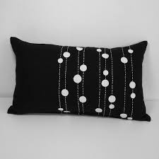 Black And White Lumbar Pillow Cover Sukan Linen Pillow Cover Black White Lumbar Pillow Cover Decorative Throw Pillo Almofadas Chiques Gastas Almofadas Bordadas Almofadas Criativas