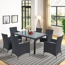 If you're seeking something for the outdoors, make sure to check out our outdoor wicker dining sets, our cast aluminum dining sets, and our teakwood dining. Indoor Wicker Dining Set Wayfair