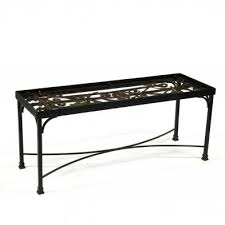 If the coffee table is the centerpiece of the living room, why not have it be good to look at? Custom Iron Gate Coffee Table Lot 561 October Gallery Auctionoct 12 2019 9 00am