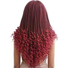 Mane Concept Braids Curly Ends Box Braid 18 Color T1b Bug Box Braids Hairstyles Braids With Curls Braided Hairstyles