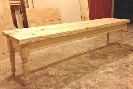 Super Simple Diy Dining Bench With Turned Legs Diy Dining Diy Dining Room Farmhouse Bench Diy