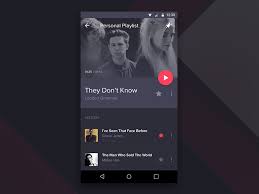 Material Music Player Material Design Ios Design Google Material Design