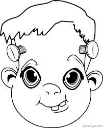 Download 769 frankenstein face stock illustrations, vectors & clipart for free or amazingly low rates! Happy Frankenstein Face Coloring Page Coloringall