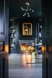 Custom modern bookcase designs around fireplace. Fireplace Bookshelves Design Ideas