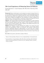 Where it is agreed that employee's period of probation will be extended, it is important for the manager to set out the terms of extension in writing. Pdf The Lived Experiences Of Mentoring Nurses In Malaysia