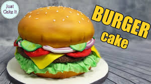 How To Make A Hamburger Cake Easy Way All Cake Inside Burger Cake Hamburger Cake Cheeseburger Cake